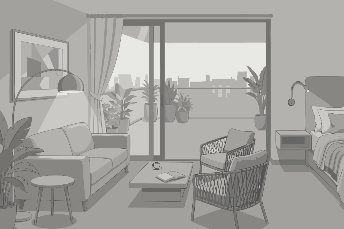 Deluxe Double Room with private garden